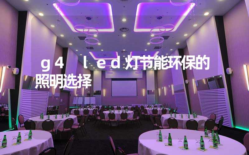 g4 led灯节能环保的照明选择